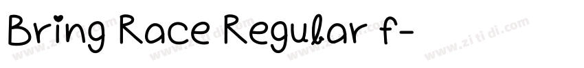 Bring Race Regular f字体转换